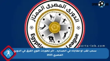سحب لقب أو مفاجأة في الصدارة.. آخر تطورات أقوى الفرق في الدوري المصري 2025